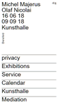 Mobile Screenshot of kunsthalle-bielefeld.de